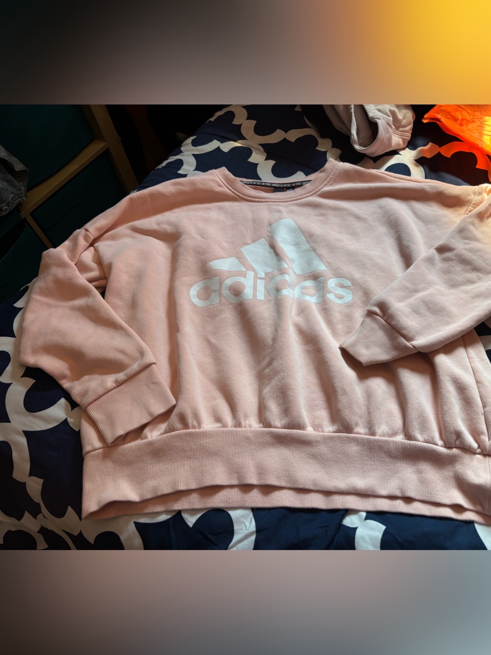 Adidas Women’s Pink Crewneck Sweatshirt
